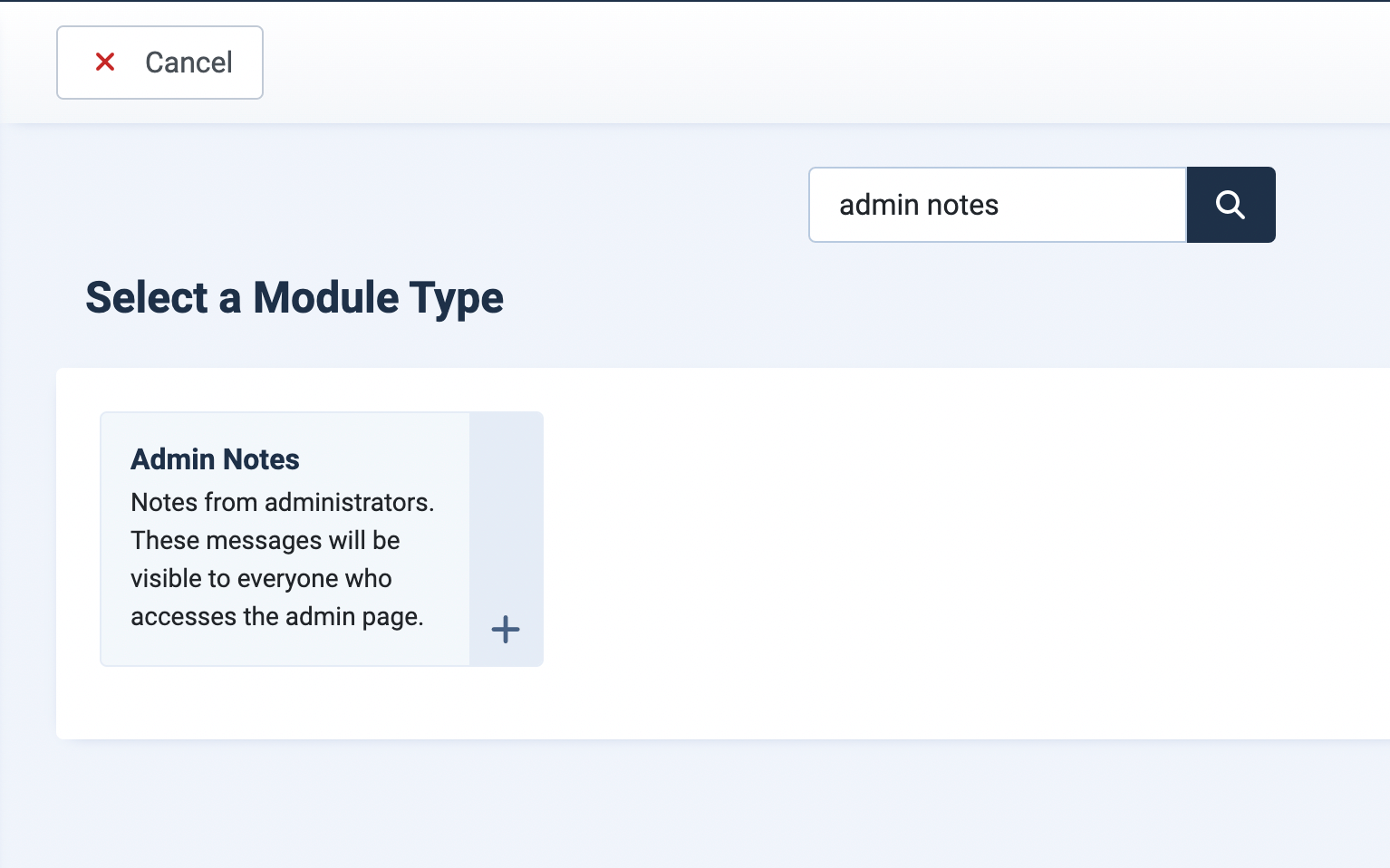Select Notes Module